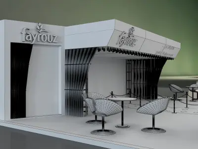  Booth Exhibition Stand a649c 3D model