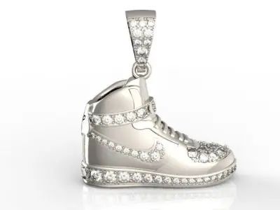 Nike air shoes pendant 3D print model