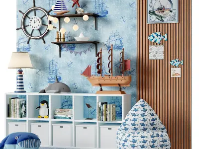 childroom decor q1 3D model