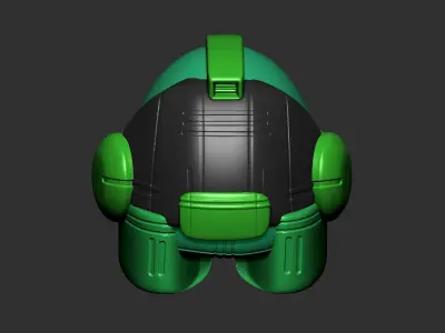 helmet high poly sculpt 3d printable ver 7 3D model 3D model 41