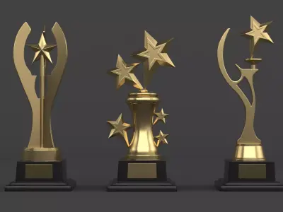 Trophy Cups 3D model 121