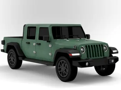 Jeep Pickup Truck Gladiator Low-poly 3D model