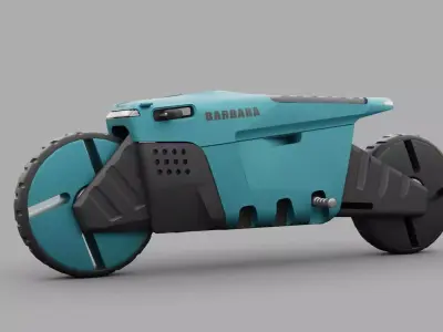 E-BIKE 2 RIGGED 3D model