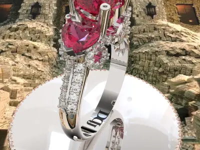 WomenRing 3D print model