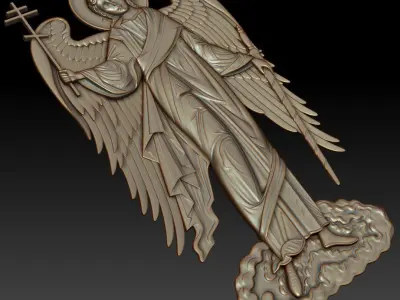 Guardian angel orthodox icon 3D model
