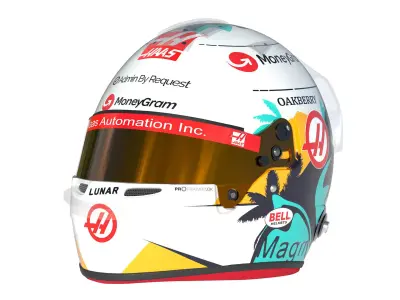 F1 Magnussen Helmet 2024 3D model