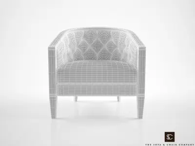 The Sofa and Chair Company Charlotte armchair 3D model