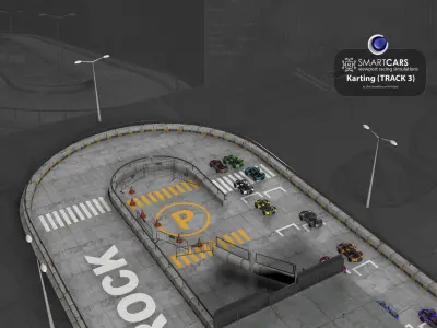 SmartCARS AI Karting Simulations 3 3D model