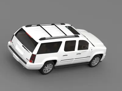 GMC Yukon XL Denali flex fuel 2014 3D model