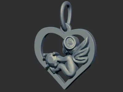 Angel Pendant 91320 3D print model