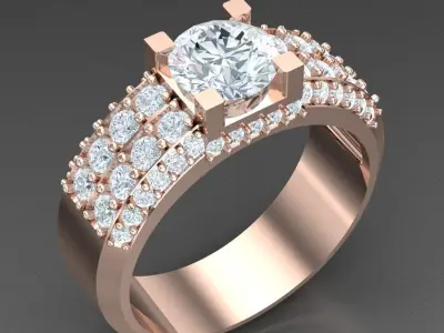 Luxury Men Rings Designs 5MR036 3D print model