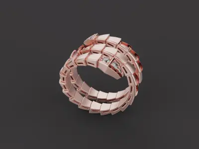 Serpent Ring 32069 3D print model