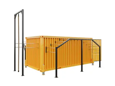 Street Workout in Sea Container 1 3D model