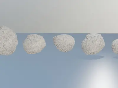 Five Shape Rock Free low-poly 3D model