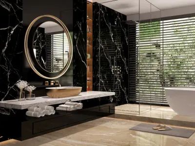 Luxury Interior Scenes-Bathroom 3 3D model