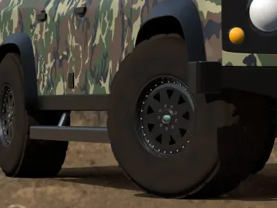 Land Rover Defender 110 Free 3D model