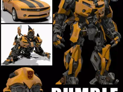 Bumblebee Forever - 3d animated model 3D model