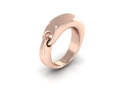 Link Signet Ring 3D print model