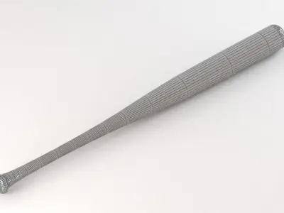 Wooden Baseball Bat 3D model