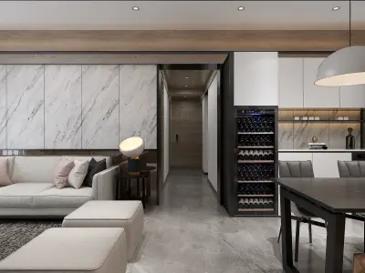 living room  Interior 3D model