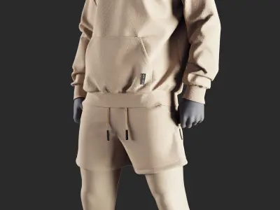 Mens Outfit 41 - Marvelous Designer 3D model