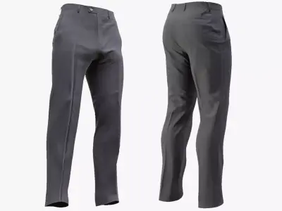 Business Pants 32 - All MH Bodies - UE5 Skeletons - Rigged Low-poly 3D model