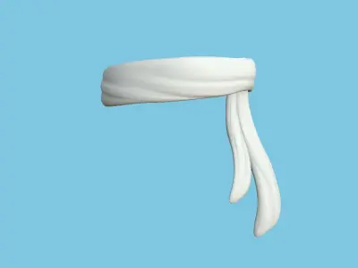 Nike Bandana - Sport Scarf - Character Design Low-poly 3D model