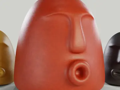 Heads Sculptures 3D model