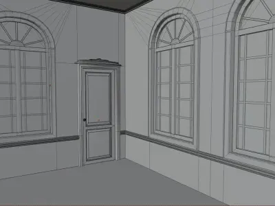 House Room 1 Low-poly 3D model