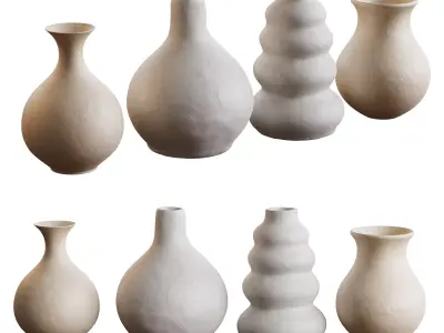 Vases Decor Set 02 3D model