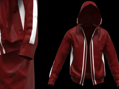 Tracksuits man Low-poly 3D model
