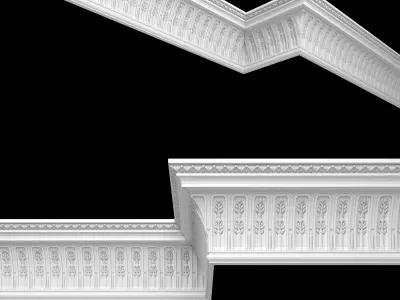 decor molding 8 Low-poly 3D model