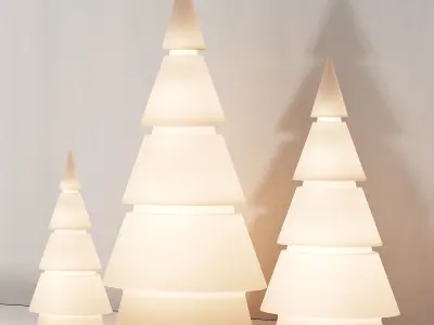 237 happy new year 01 modern christmas trees 01 3D model