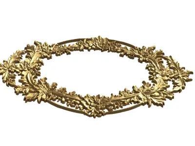 Plaster decorative frame ornament 22  3D print model