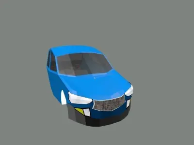 Car low poly Low-poly 3D model