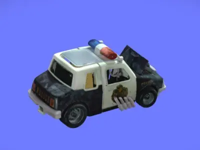 80s POLICE-ACADEMY CAR - 3D SCAN 3D print model
