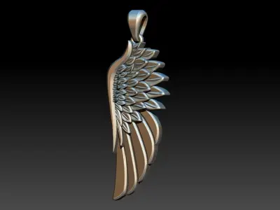 Wing Pendant 3D print model
