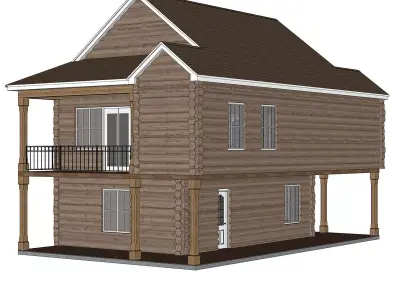 Log House 15 -Archimple LLC 3D model