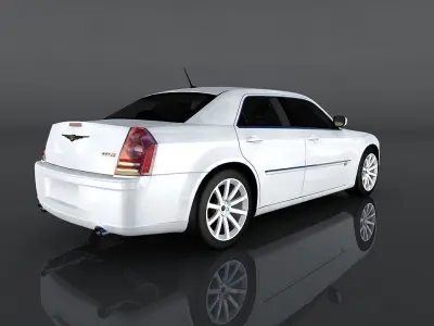 Chrysler 300C SRT Low-poly 3D model