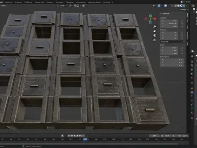 Random Cabinet and Book Shelfs Generator 3D model