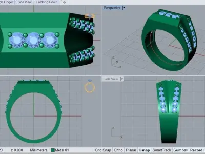 man ring 3D print model