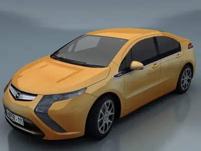 Opel Ampera Low-poly 3D model