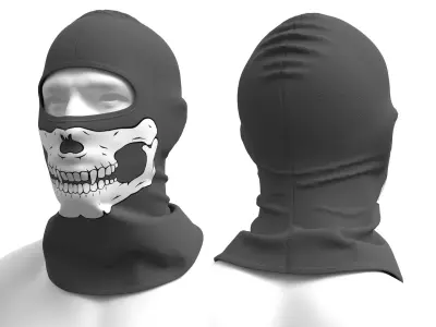 Balaclava - Marvelous Designer 3D model