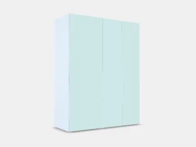 PLATSA Wardrobe with 3 doors 3D model