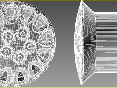 3D Wheel Very Clean ready for Print 3D Steel Tire 3D print model