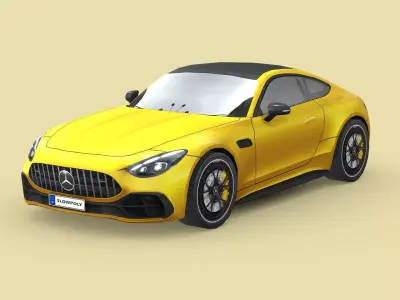 Mercedes-Benz AMG GT43 Coupe 2024 Low-poly 3D model