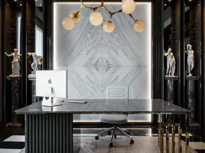 Office Luxury Interior Scene 3D model