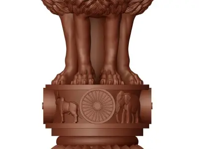 Ashoka Stambh-National Emblem Of India 3D print model