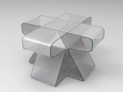 Lofya Coffee Table Low-poly 3D model