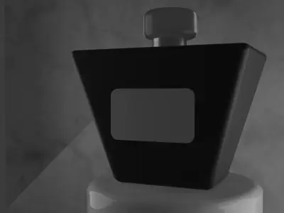 Luxury Glass Perfume Bottle Realistic Blender 3D Model 3D model